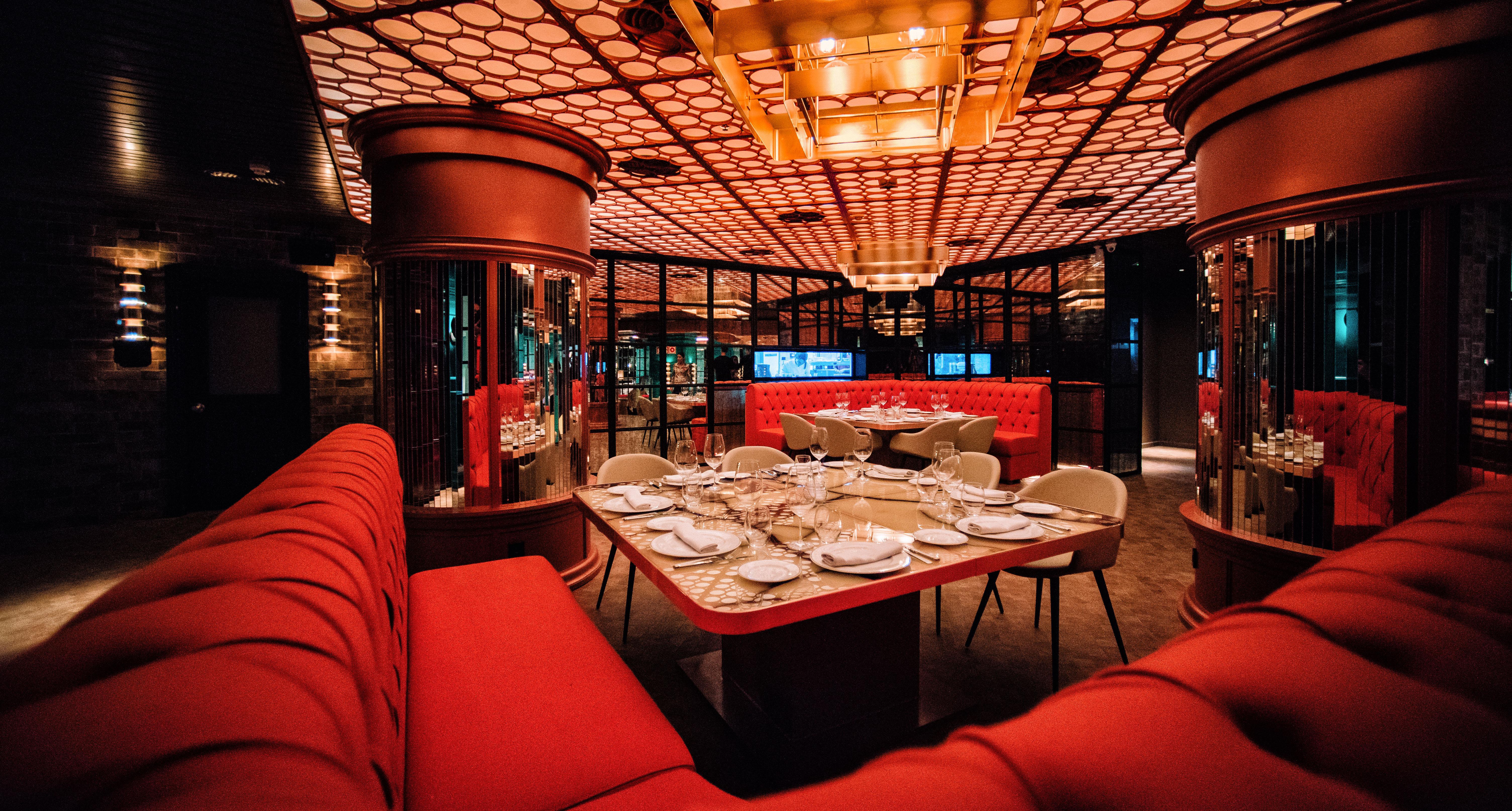 Hard Rock Hotel Ibiza Playa d'en Bossa Exterior photo Interior of the restaurant